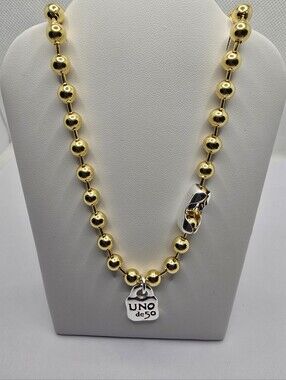 UNO de 50 Ball Chain Necklace with Padlocked Two Tone (Snowflake)